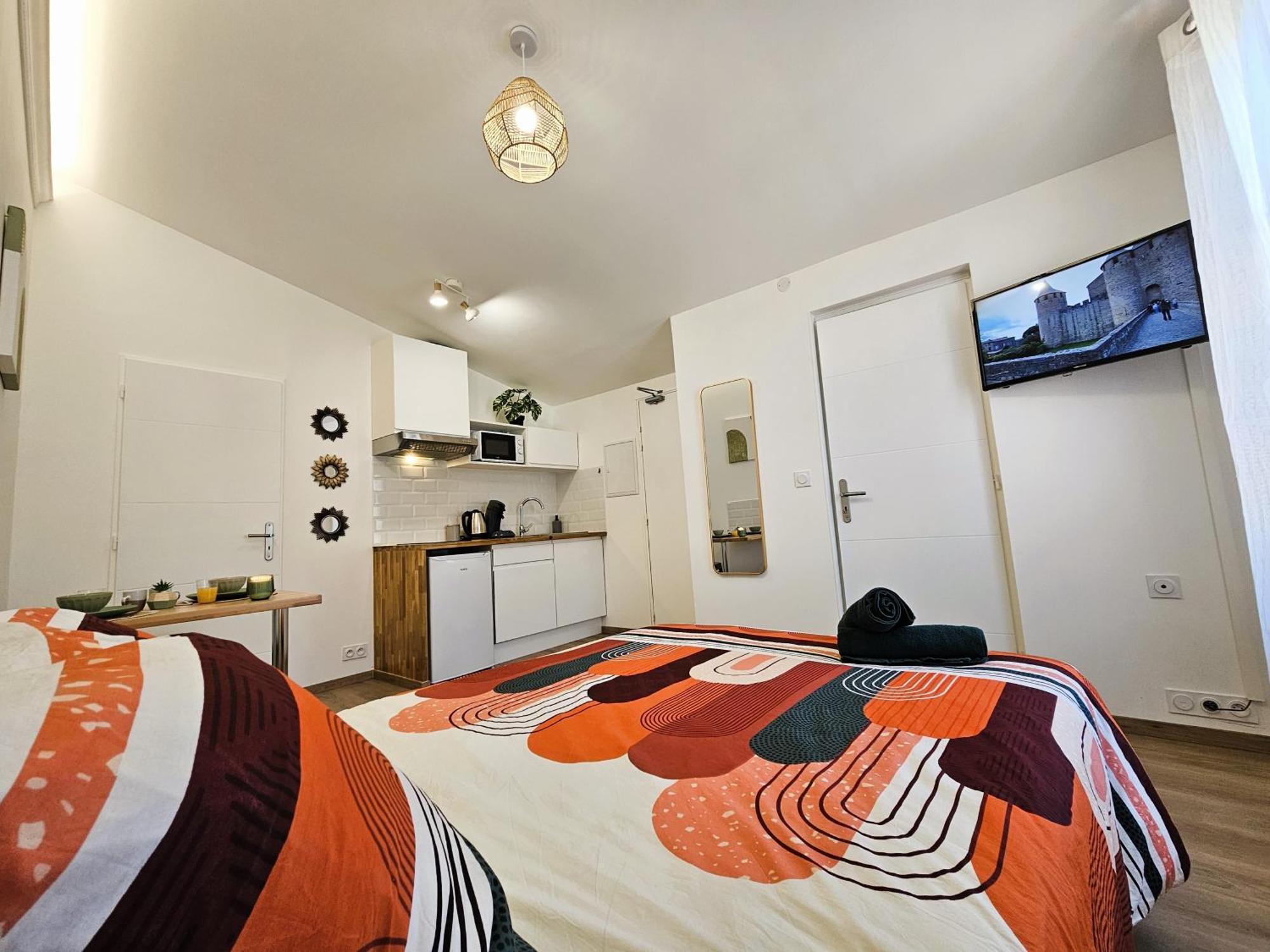 Tout Confort ! Ville, Climatisation, Parking, Wifi, Calme, Tv 卡尔卡松 外观 照片